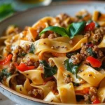 Italian Drunken Noodles Bold & Spicy Pasta Recipe