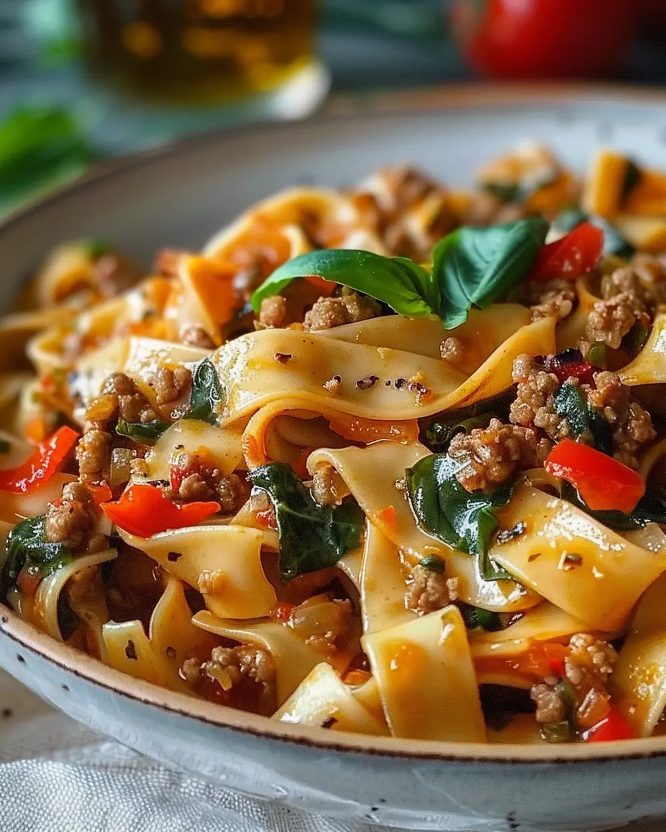 Italian Drunken Noodles Bold & Spicy Pasta Recipe