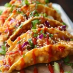 Crispy Chicken Wonton Tacos