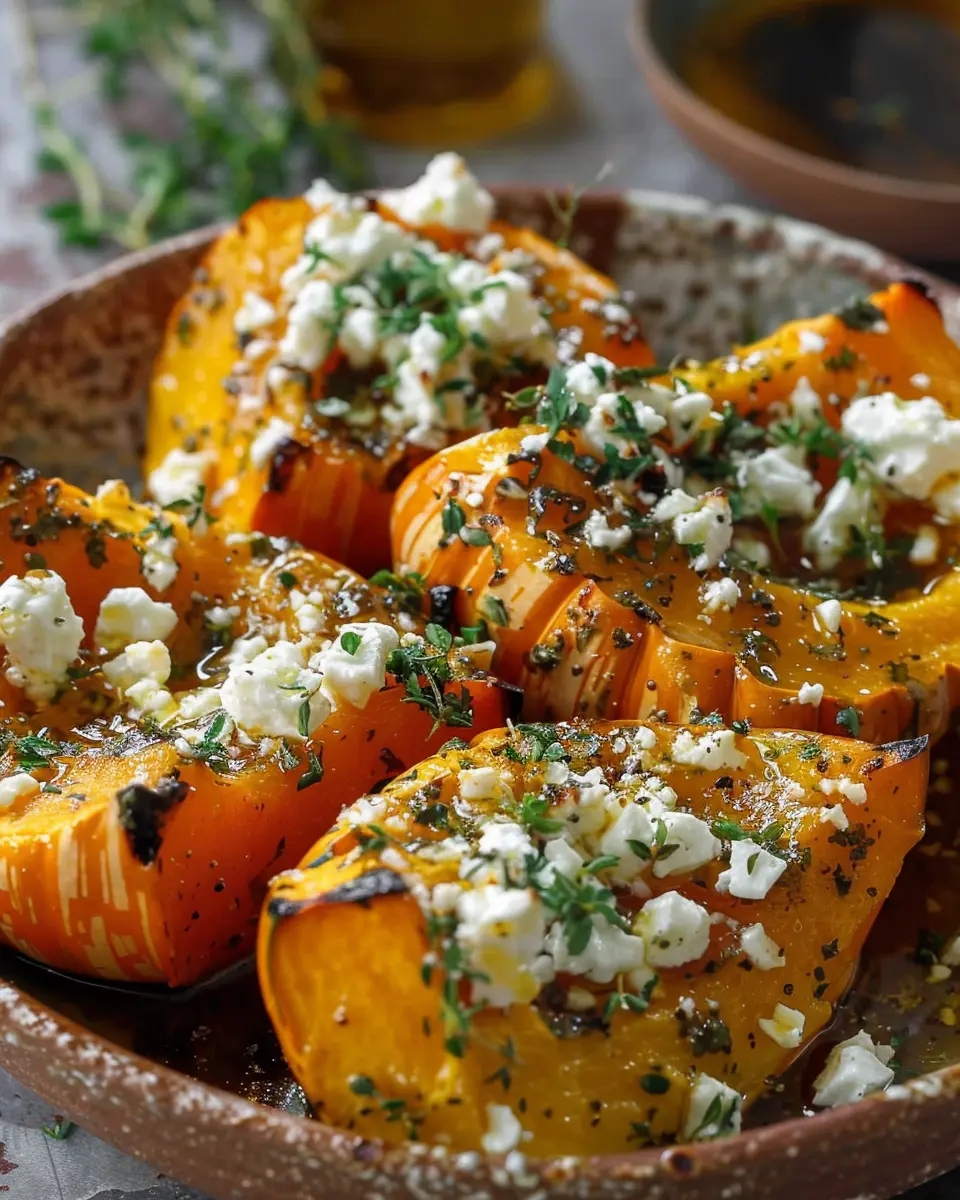 Pumpkin With Feta & Honey