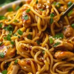 Garlic Chicken Noodles Recipe