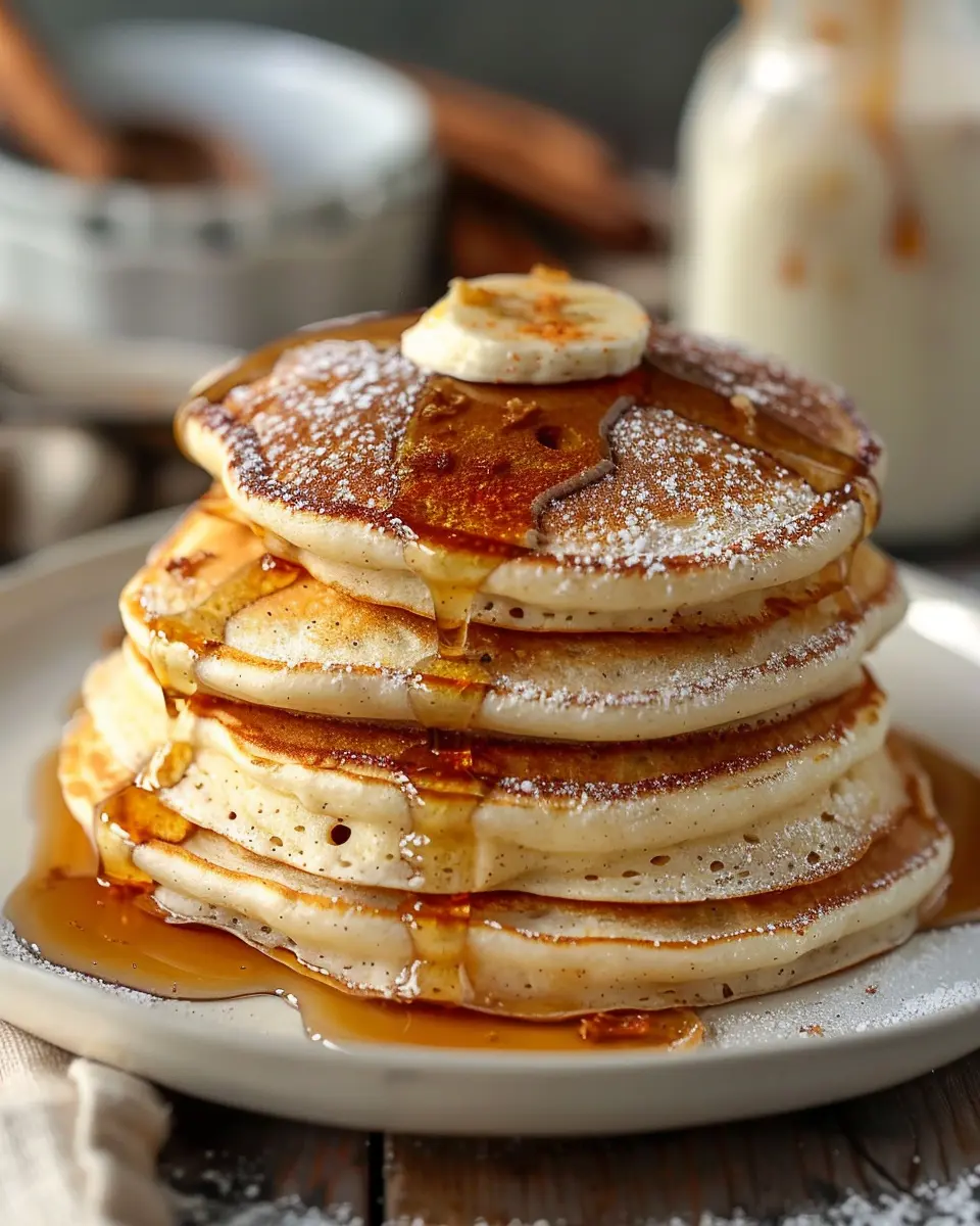 VANILLA CINNAMON BUTTERMILK PANCAKES