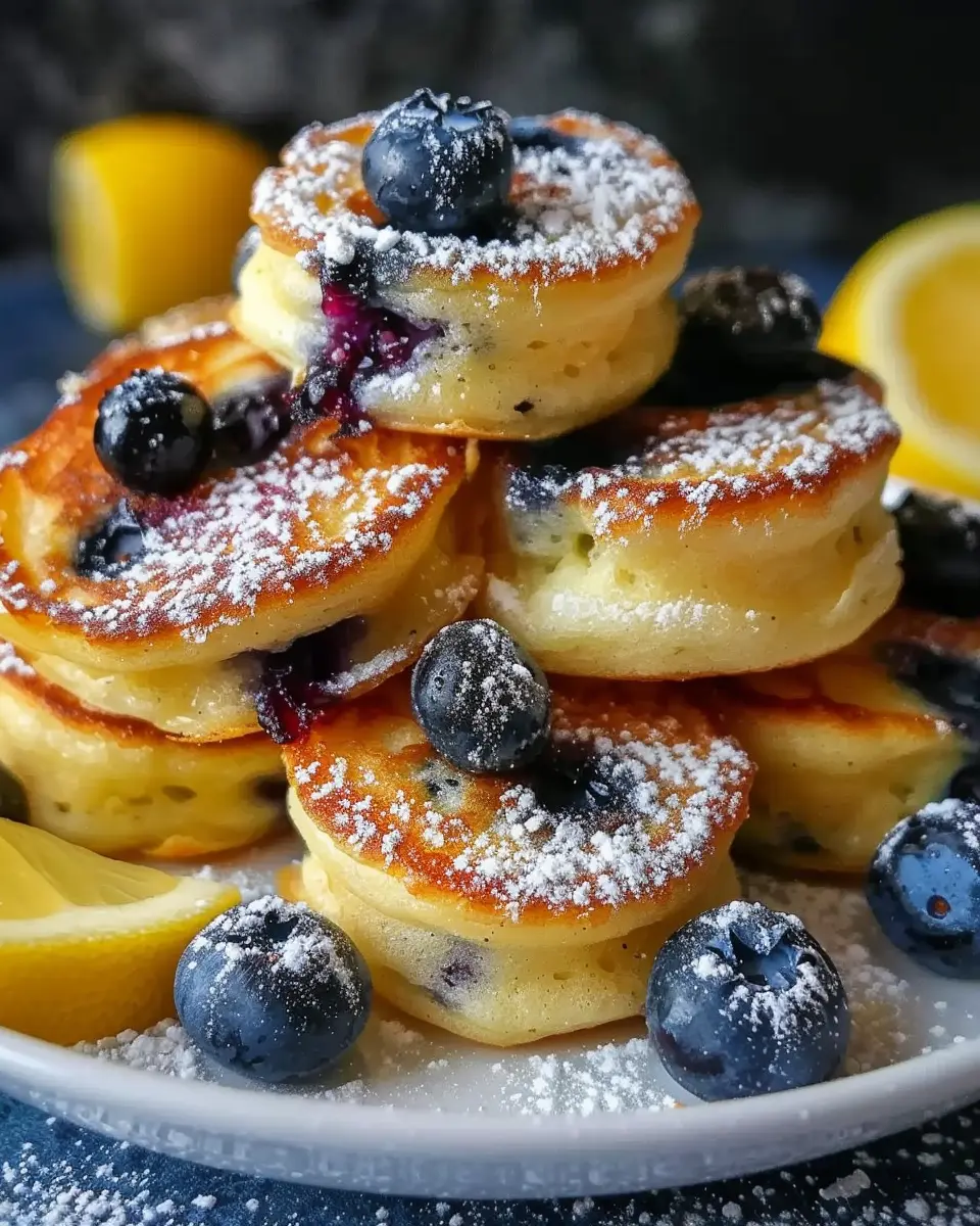 Blueberry Lemon Pancake Bites