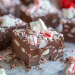Hot Chocolate Peppermint Fudge