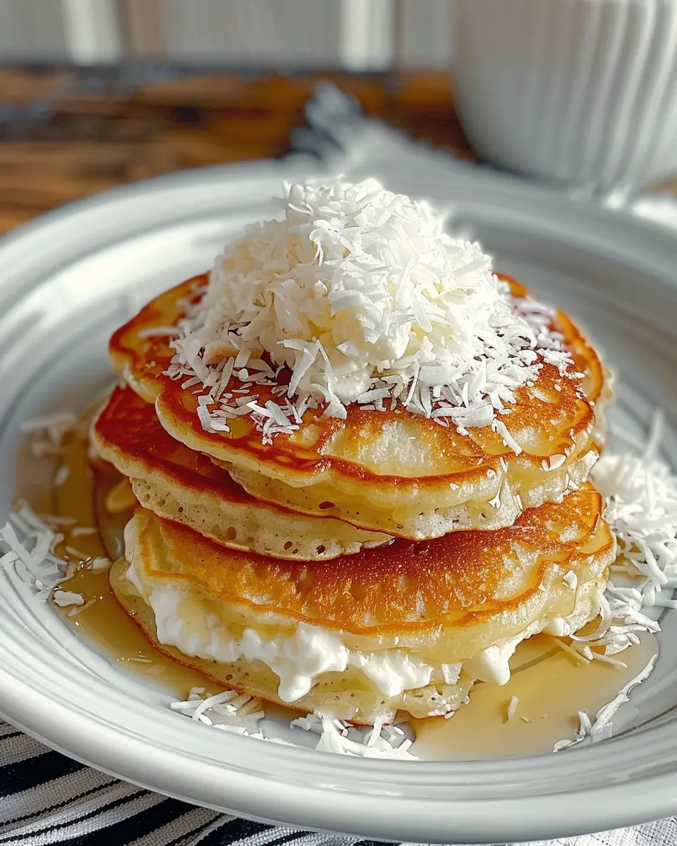 Coconut Cream Pancakes