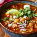 Easy Slow Cooker Mexican Pozole Rojo