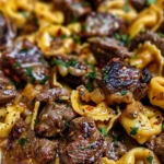 One-Pan Cowboy Butter Tortellini Steak Bites Recipe