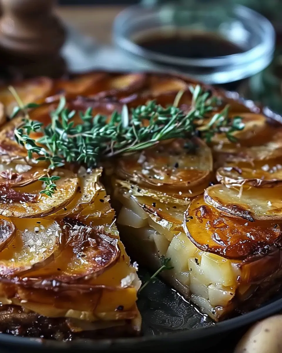 Crispy Balsamic Potato Torte