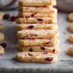 Orange Cranberry Shortbread Cookies