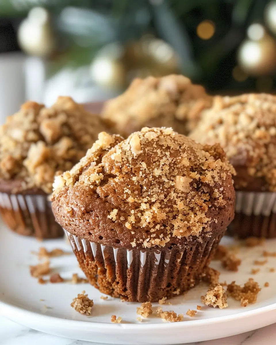 Gingerbread Coffeecake Muffins