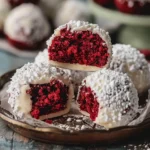 Red Velvet Snowball Cookies